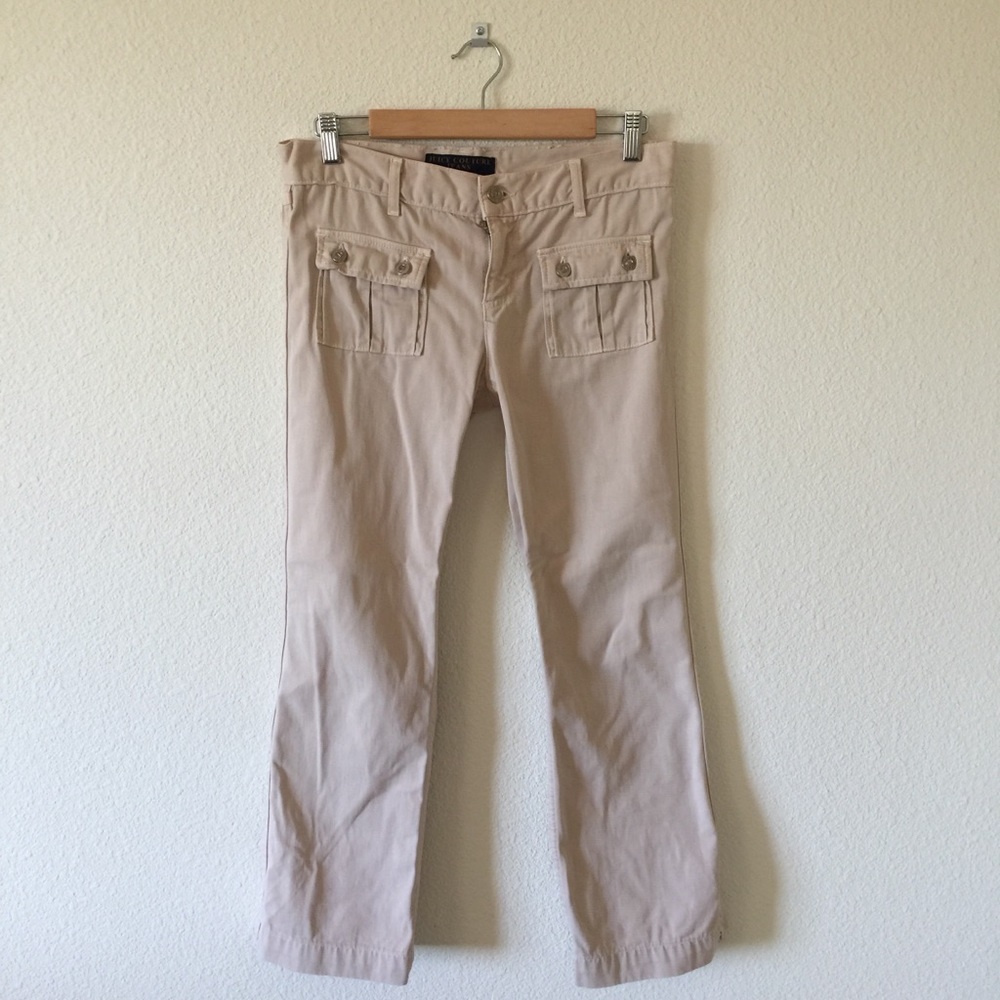 👖 Vintage Juicy Couture blush beige tan jeans